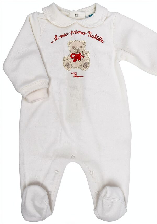 Tutina Thun Il Mio Primo Natale Bianco Latte Cotone 6-9 Mesi-0