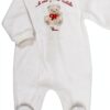 Tutina Thun Il Mio Primo Natale Bianco Latte Cotone 6-9 Mesi-1